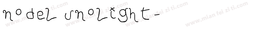 nodel unolight字体转换